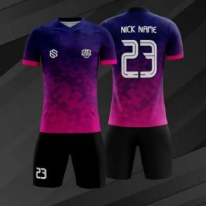 Pink & Blue Volleyball Jersey – Vibrant, Stylish & Energetic
